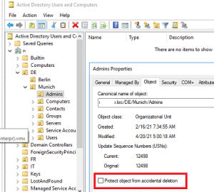 Protecting Active Directory OUs from Accidental Deletion - Power Sysadmin Blog