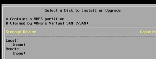 vmware esxi installer does not detect local disks