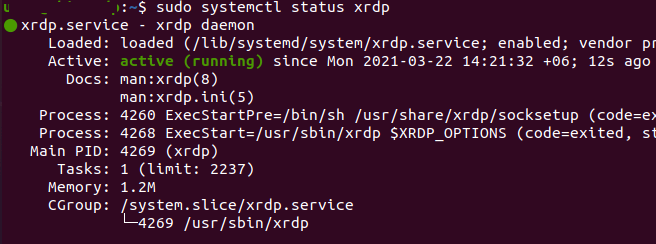 Installing xRDP (Remote Desktop) on Ubuntu Server