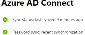 Azure Connect - Password sync: recent syn 