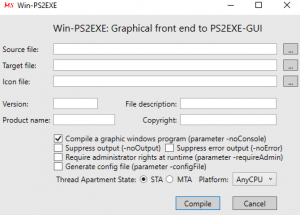 Converting a PowerShell (PS1) Script to an EXE File - Power Sysadmin Blog