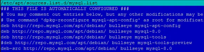 Installing MySQL 8.0 in Debian 11 Bullseye