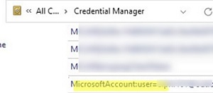 delete microsoft account cached password from windows credential manager