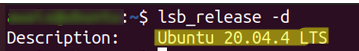 get ubuntu version lsb_release 