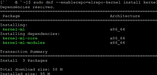 upgrade kernel in linux with elrepo-kernel install kernel-ml