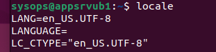 get locale in ubuntu linux