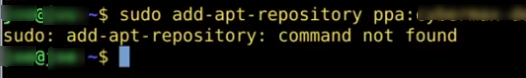 sudo apt-add-repository command not found