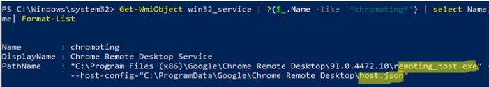 Chrome Remote Desktop service in Windows