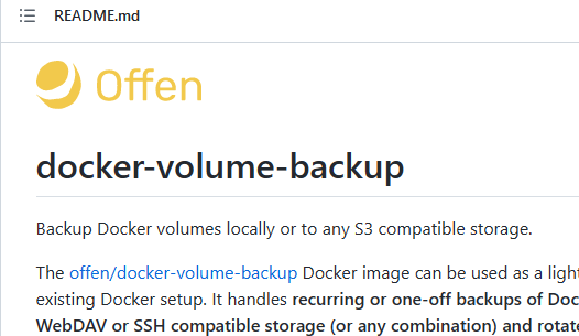 Backing Up Docker Volumes