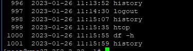  Show A timestamp (Date / Time) in Bash history .
