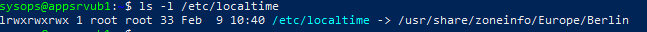 /etc/localtime symbolic link