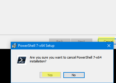 cancel msi installation