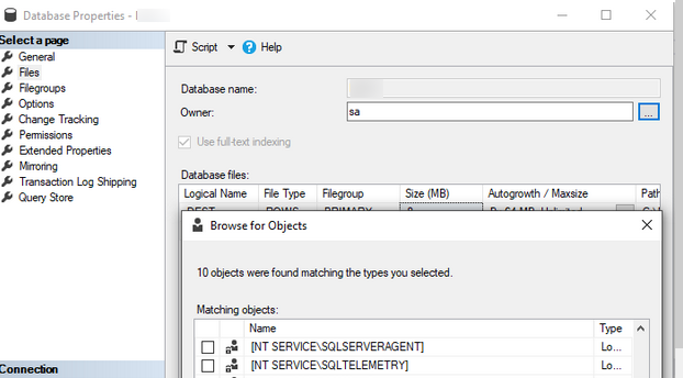 Change Database Owner in MS SQL Server