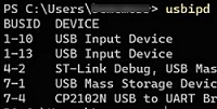 usbipd - share a usb device over the IP network