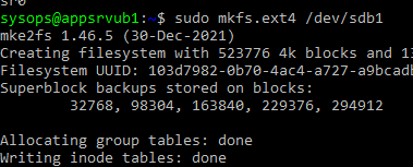 Adding a New Disk Drive to a Linux Machine