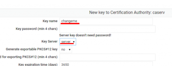 generate openvpn servers certificate