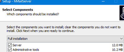 Installing free hMailServer on Windows