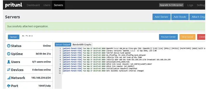 Pritunl - OpenVPN GUI