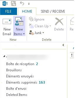 change folder name language in outlook 