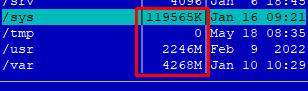 Show folder size on Midnight Commander panel 