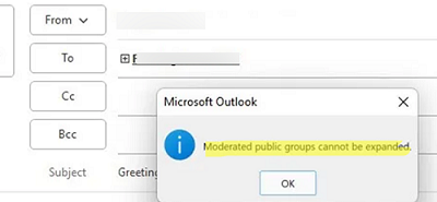 Moderated public groups cannot be expanded.