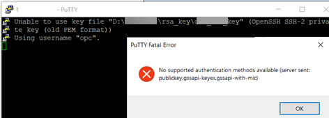 PuTTY - Unable to use key file 