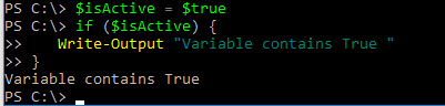 Using IF statement in PowerShell