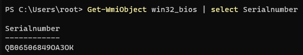  Find your computer's serial number on Windows with PowerShell