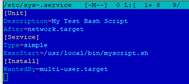running bash script in systemd