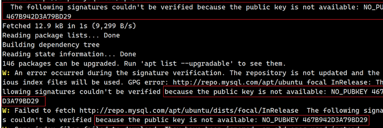 apt-get - there is no public key available