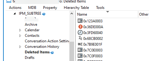Deleted items folder in MFCMapi
