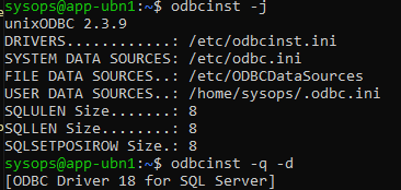 Connect to MS SQL Server from Linux Using ODBC Driver