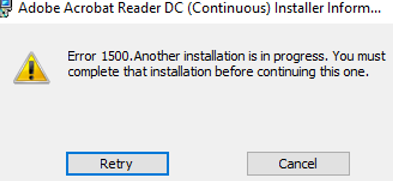 Fix: Another Installation Is Already in Progress