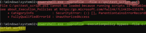 PowerShell error: Running scripts is disabled on this system - Power ...